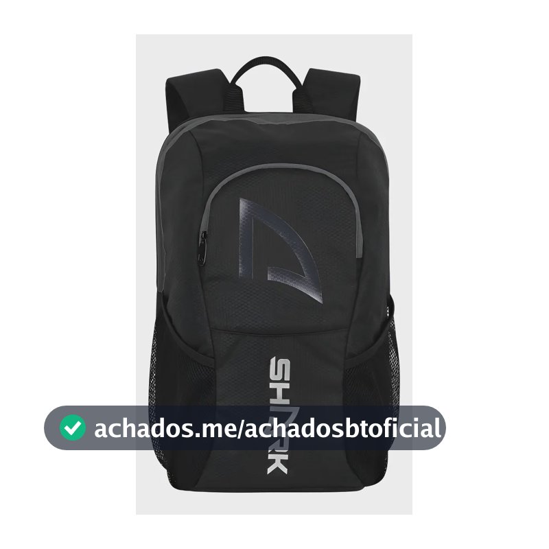 Mochila Raqueteira Beach Tennis Shark Tour Modelo 2024 + Cor Preto E Cinza