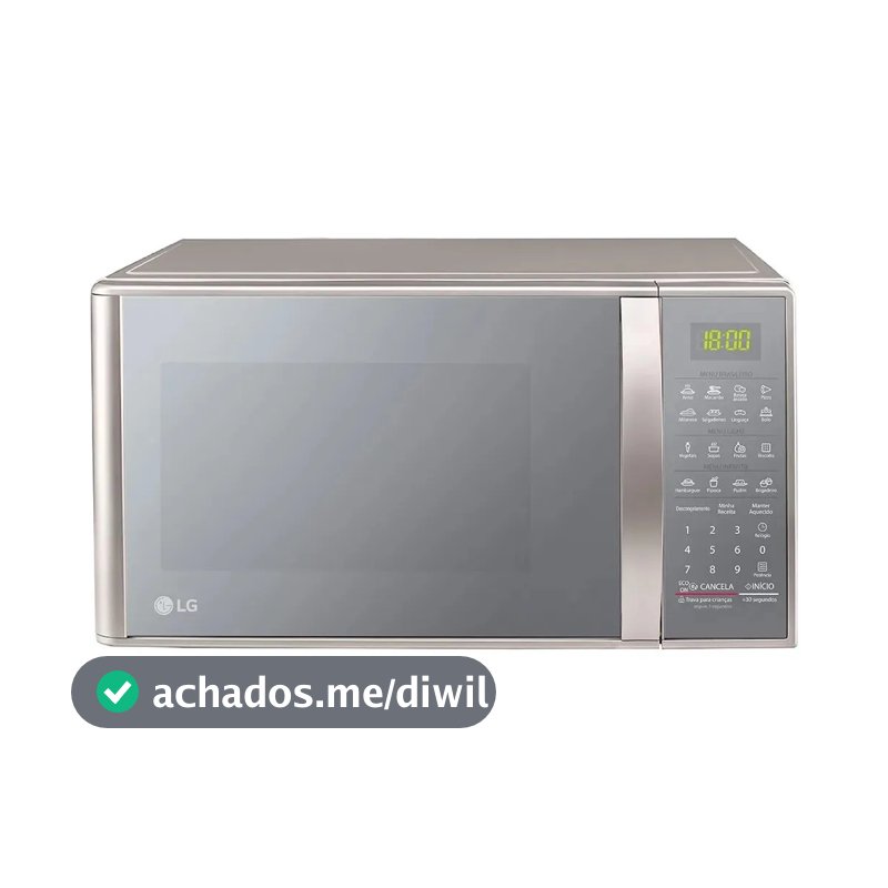 Micro-ondas LG 30L Prata Limpa Fácil - 220V