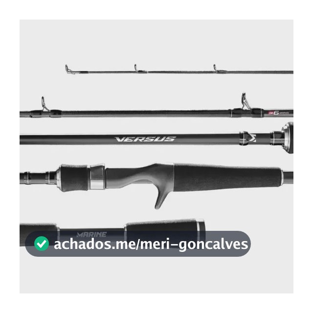 Vara Carretilha Versus Marine Sports 1.83m 12-25lb 2 Partes Cor Preto