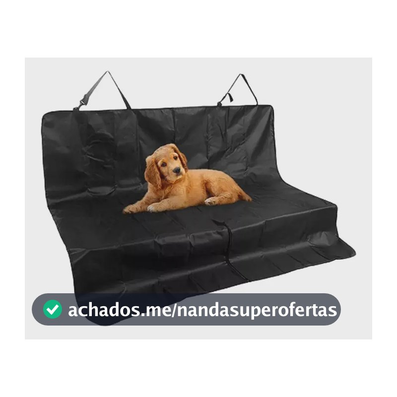 Capa Protetora De Banco Carro Pet Gato Cao Protecao Assento Preto