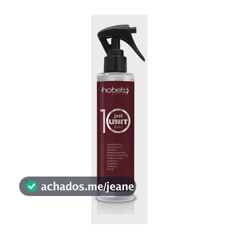 Leave-in 10 Em 1 Just Unit Hobety 255ml