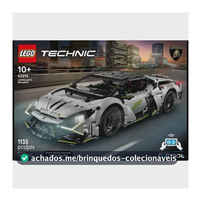 Lego Technic Supercarro Esportivo Lamborghini Revuelto 42214 1135 Lego Technic
