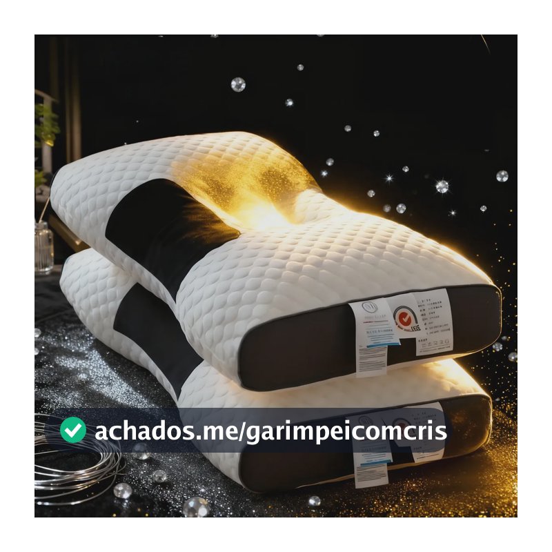 Kit 2 Travesseiros Cervical Almofadas Ergonômica Pescoço Bege