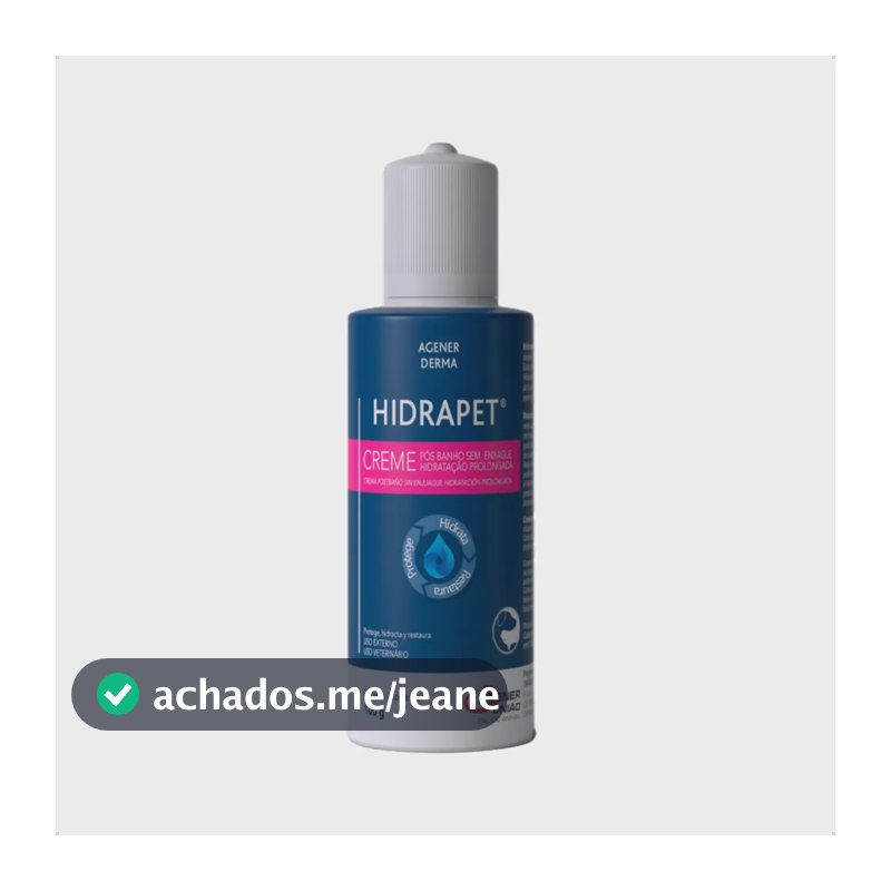 Loção Hidratante Hidrapet Agener 100 G Imediato Neutra