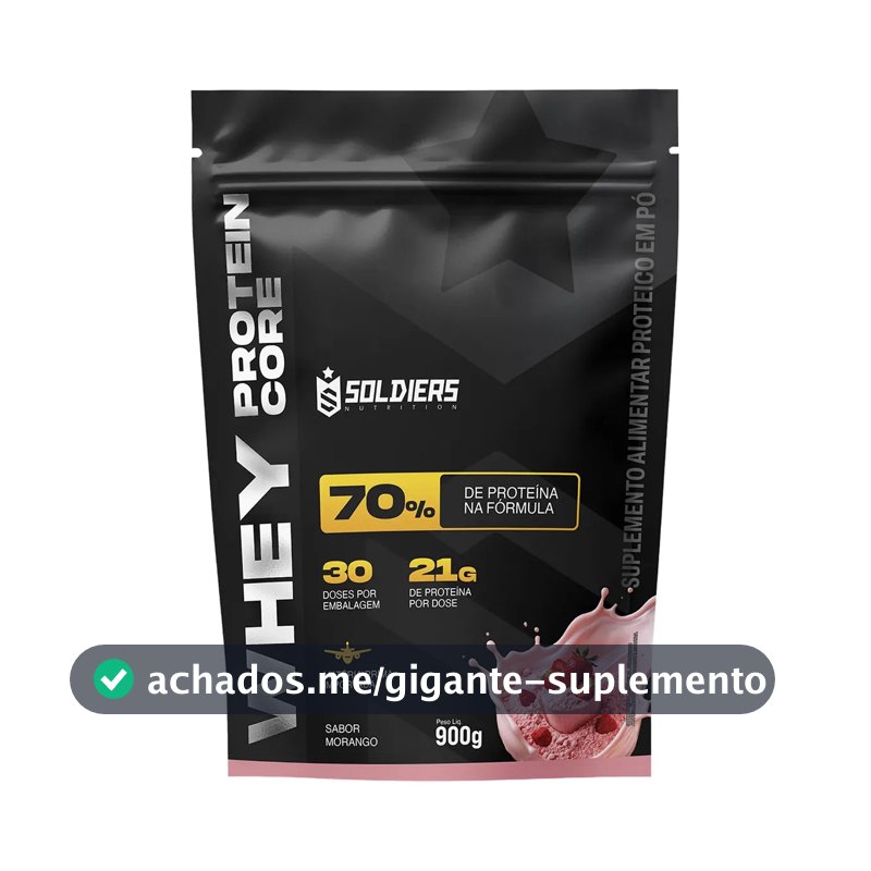 Whey protein Soldiers Nutrition em pó sabor Morango x 900g