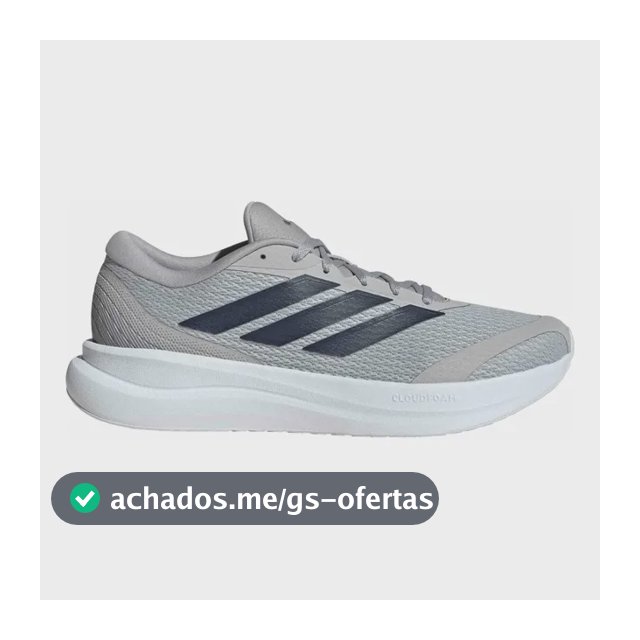 Tênis De Corrida Masculino Runfalcon 6 Cloudfoam adidas Cinza Liso 41 Br