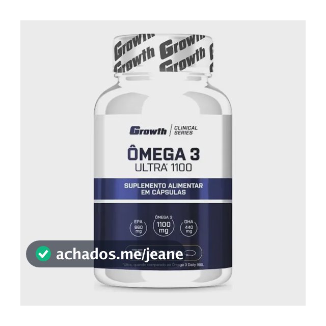 Omega 3 Óleo De Peixe Ultra 75 Softgel (caps) Growth Supplements