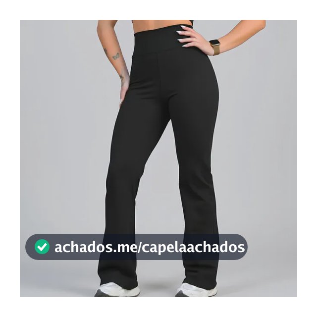 Calça Legging Leg Flare Zero Transparência Grossa Academia