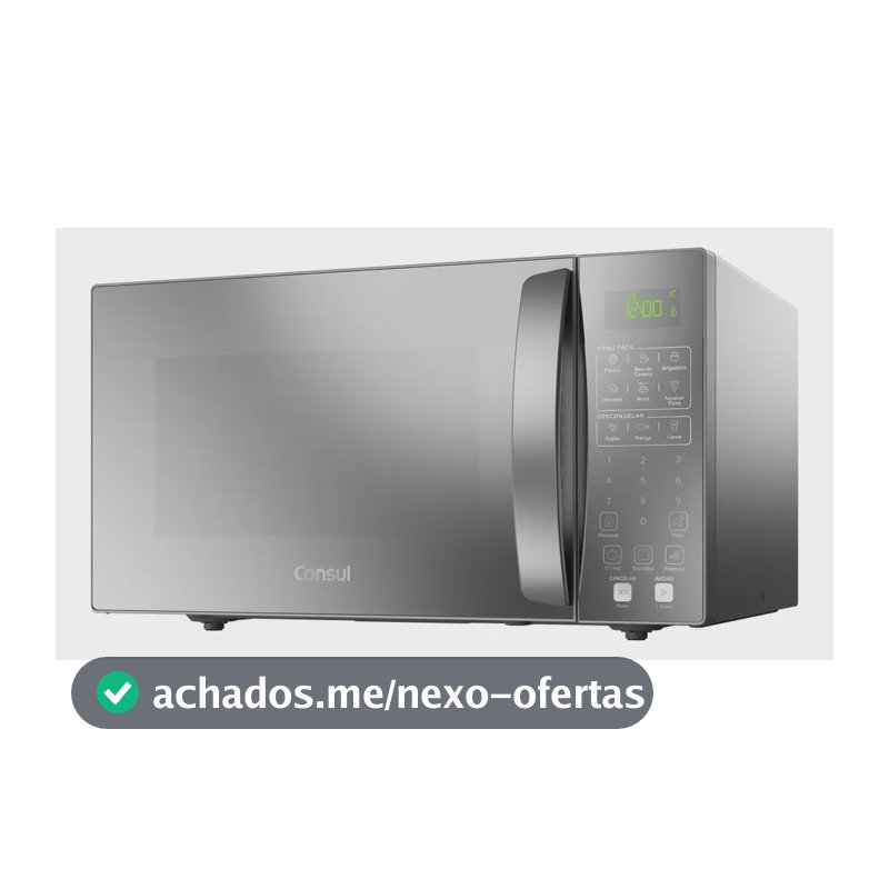 Micro-ondas Consul 32L Prata com Menu Fácil - CMS46AR