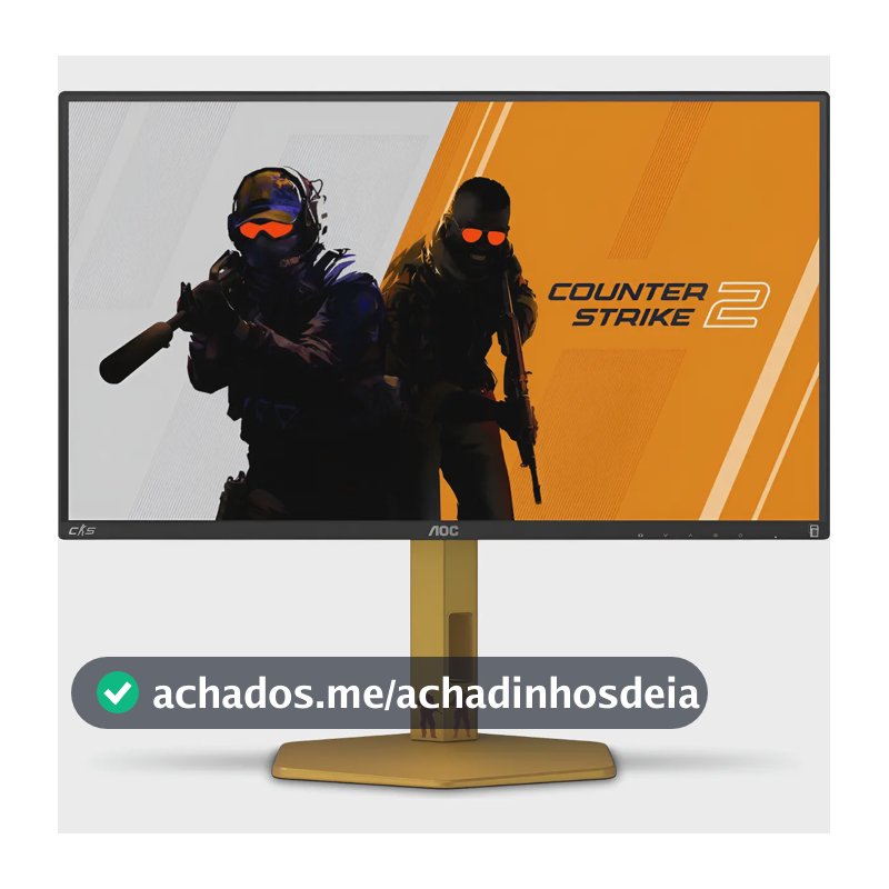 Monitor Gamer Aoc Agon Cs2 25'' 310hz Base Ajustável Cs25g Preto/dourado 127/220v