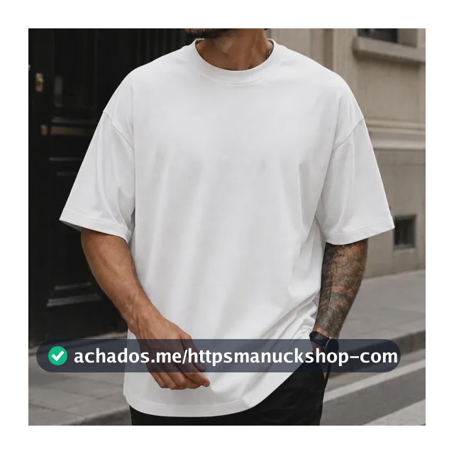 Camiseta Oversized Masculina 100% Algodão