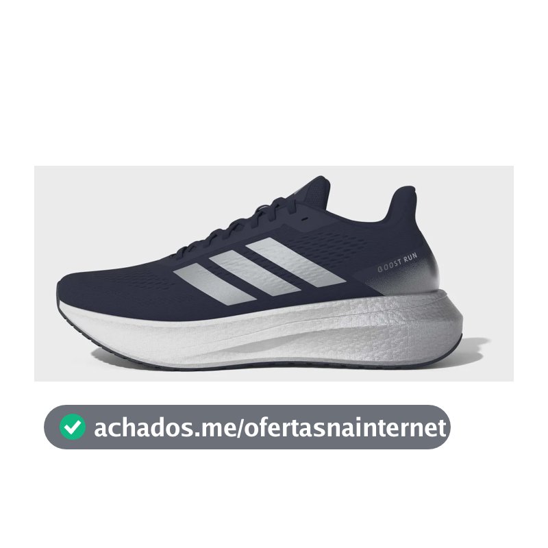 Tênis Masculino Boost Run adidas Azul Liso 39 Br