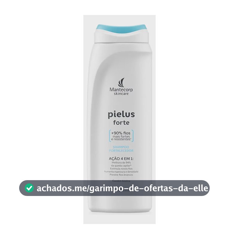 Shampoo Fortalecedor Pielus Skincare 200ml Cabelo Enfraquecido