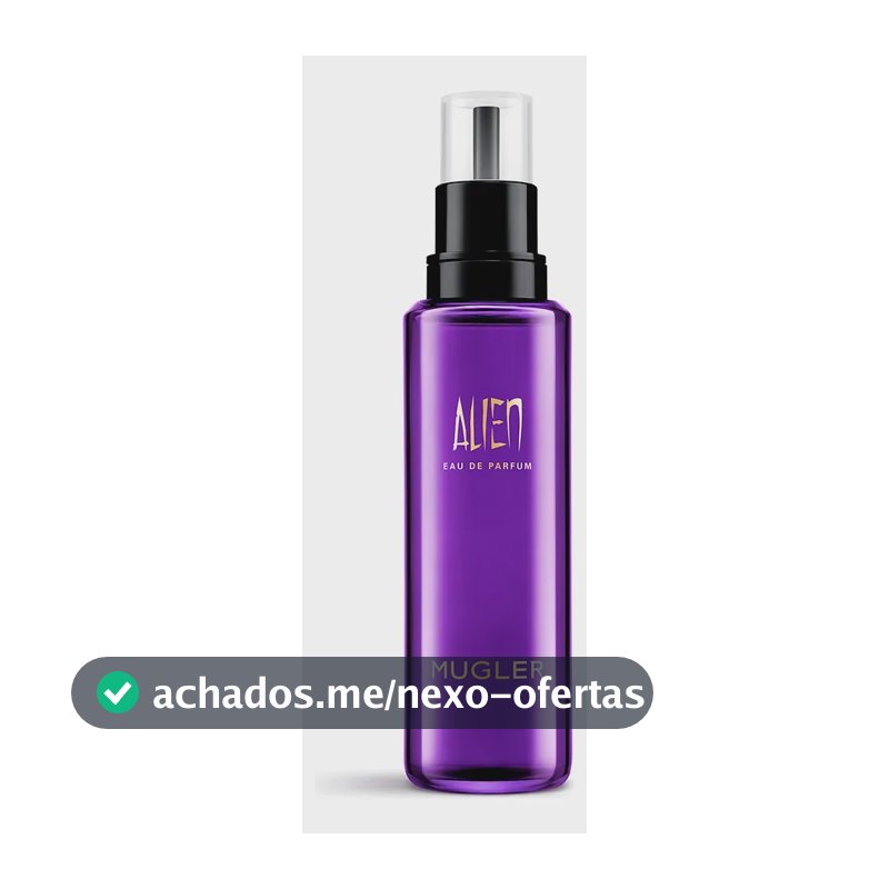 Perfume Feminino Amadeirado Floral Fragrância Marcante e Solar com Notas de Jasmim Sambac Madeira de Cashmeran e Âmbar Branco Frasco Refilável Alien Eau de Parfum Mugler 100ml