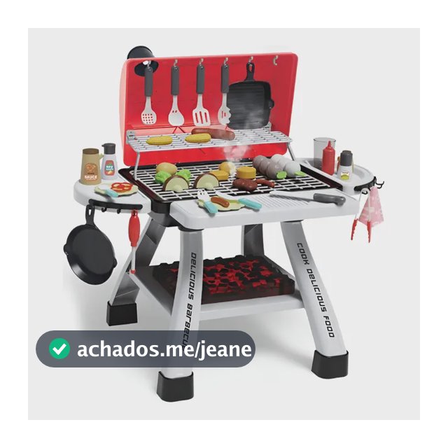 Churrasqueira Infantil Com Som E Fumaça Mini Chef Maxi Toys