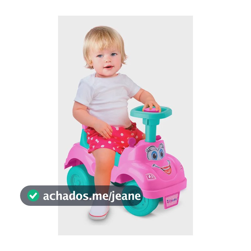 Motoca Didática Infantil Rosa Cardoso com Formas Geométricas