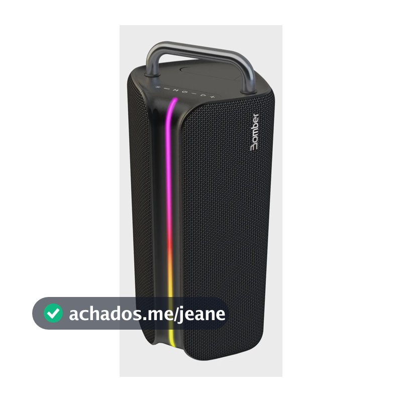 Caixa De Som Bluetooth Bomber Premium 140 140w Rms Ipx4 Led Preto 127/220v