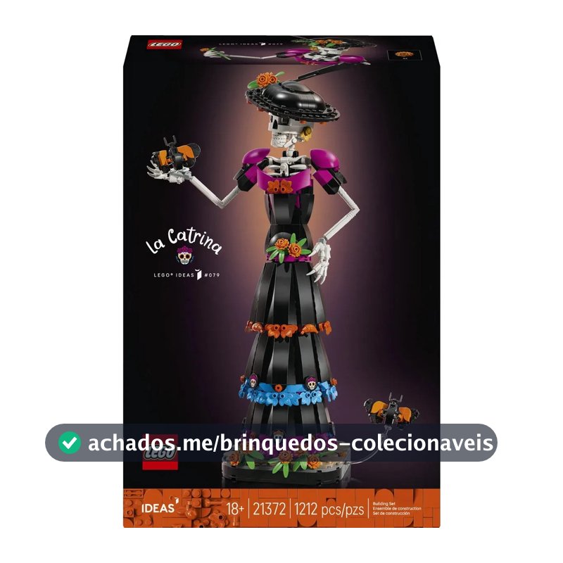 Conjunto de construção Lego Ideas La Catrina 21372 1212 Dia dos Mortos