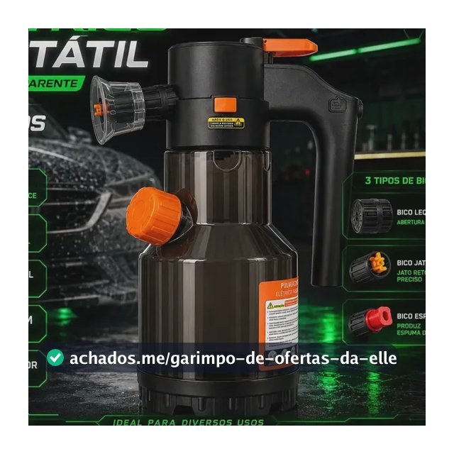Pulverizador Elétrico Snow Foam Profissional p/ Limpeza Automotiva e Casa