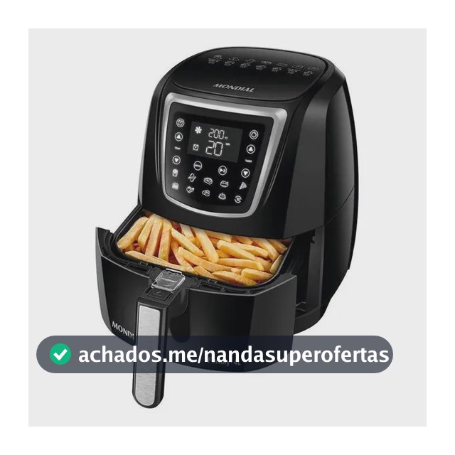 Air Fryer Mondial Family Afn-40-di Preto 4l Preto 110v