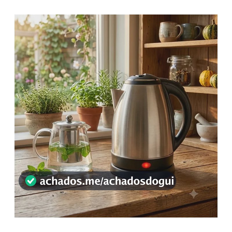 Chaleira Elétrica Divinamente 1,8 Litros de Inox com Desligamento Automático