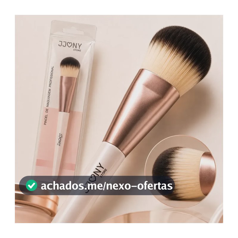 Pincel Língua De Gato Base Corretivo Produtos Cremosos Rosa Rosa-claro