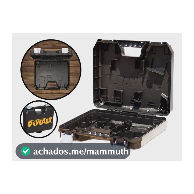 Maleta Para Furadeira Parafusadeira Sem Fio Dewalt Cor Preto