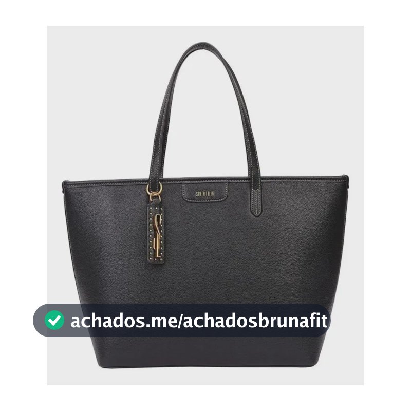 Bolsa Shopper Feminina Santa Lolla Grande Floater Preto