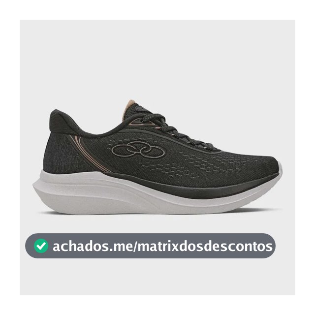 Tênis Feminino Role Olympikus Preto Liso 38 Br