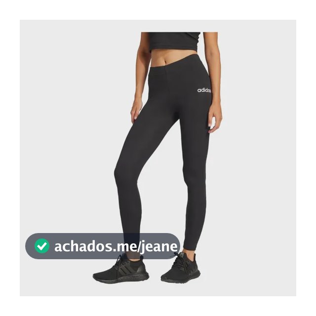 Legging Algodão Essentials Linear adidas