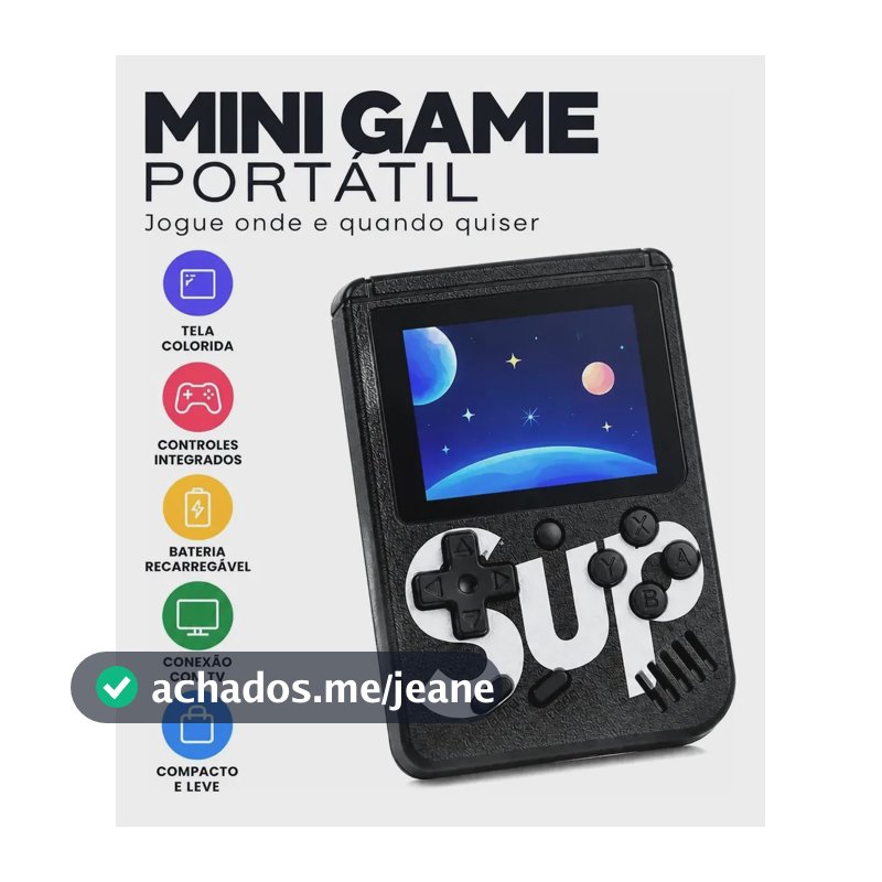 Mini Game Portátil 400 Jogos Retrô Infantil Conexão Tv Sortidos