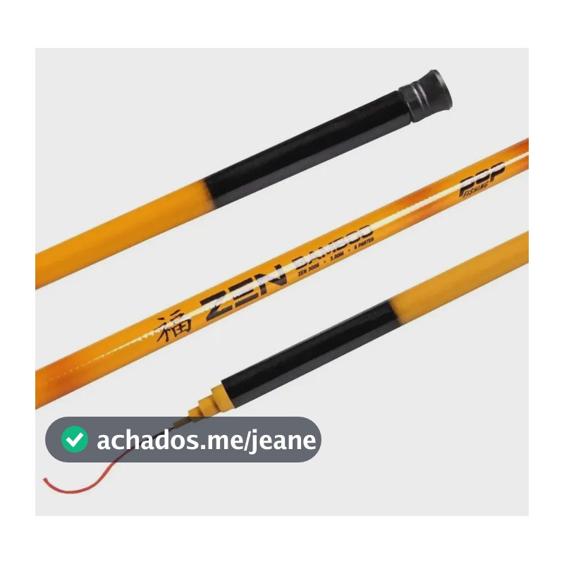 Vara Telescópica Maruri Zen Bamboo Pop Fishing Ação Rápida Estampa Bambu 3,60m (139g - Ação Rápida)