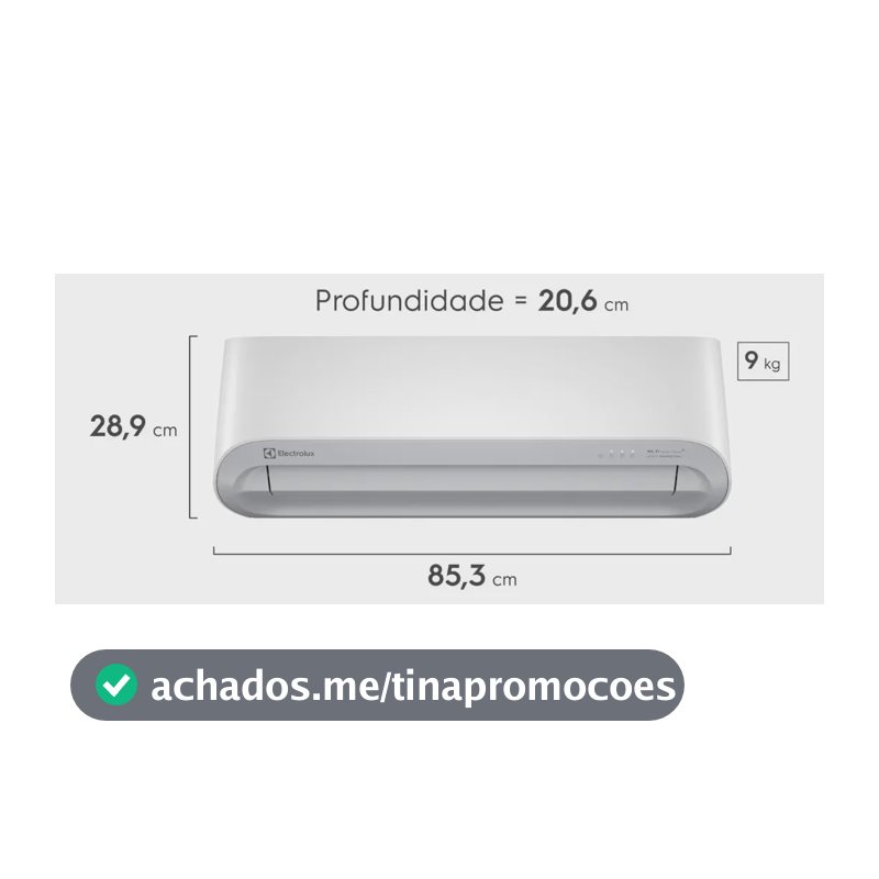 Ar-Condicionado Electrolux Split 12.000 BTUs Color Adapt Frio com Wi-fi (YI12F/YE12F