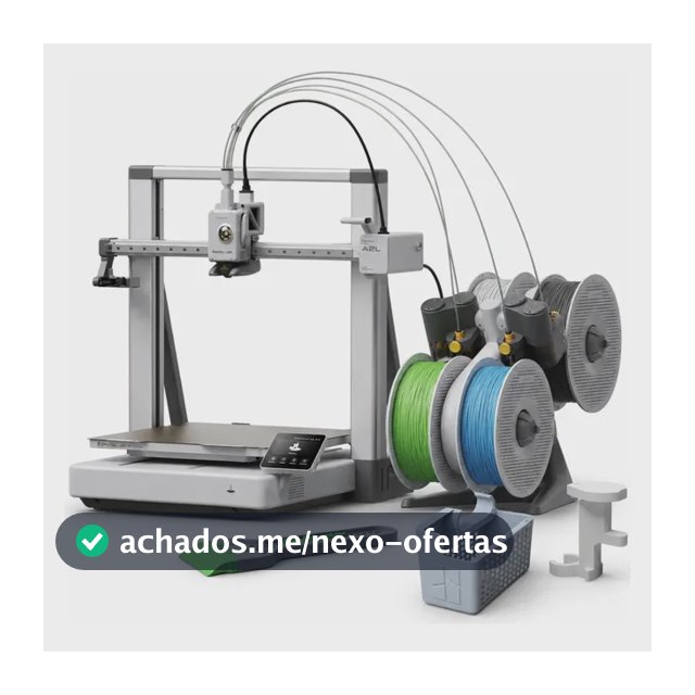 Impressora 3d Bambu Lab A2l Combo C/ Ams Lite Multicolor Kit 110v Prata