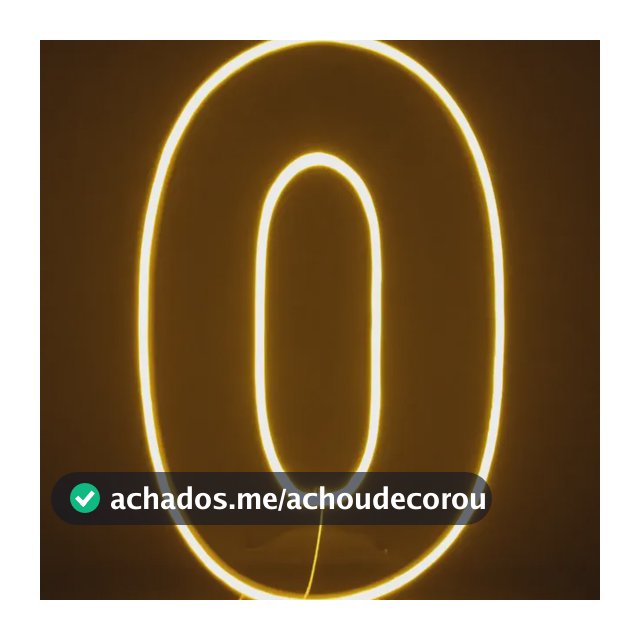 Painel Led Números 0 A 9 Festa Decoração Vibrante 50x25cm