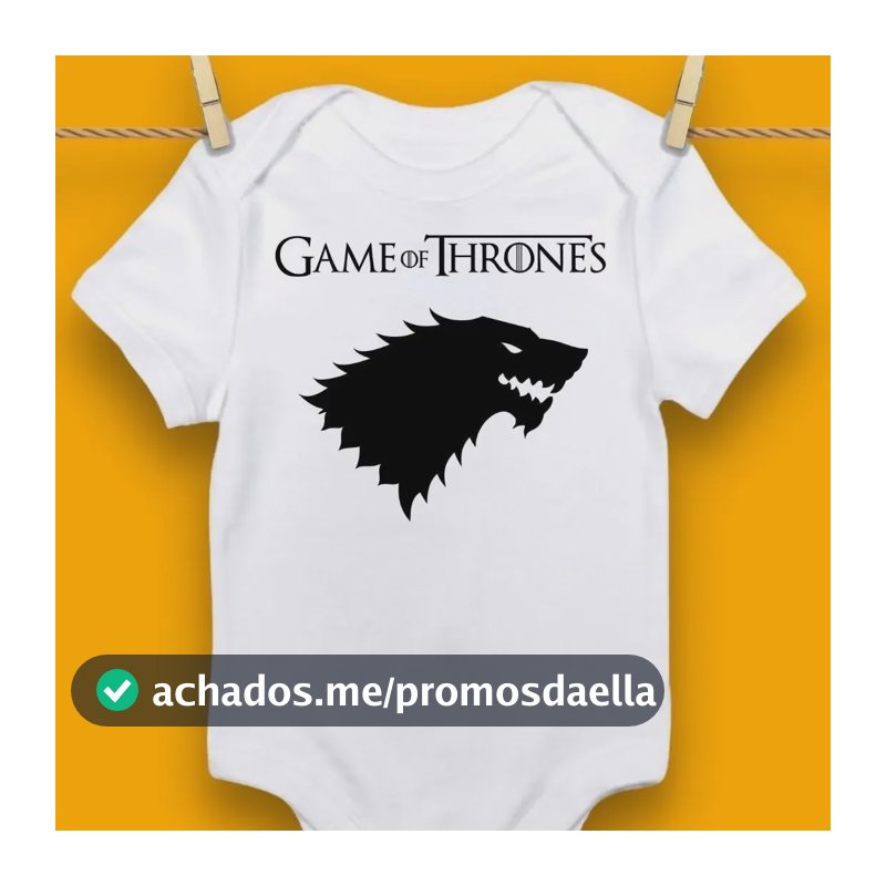 Body Bebê Personalizado Game Thrones Stark Targaryen Bebê Tamanho P