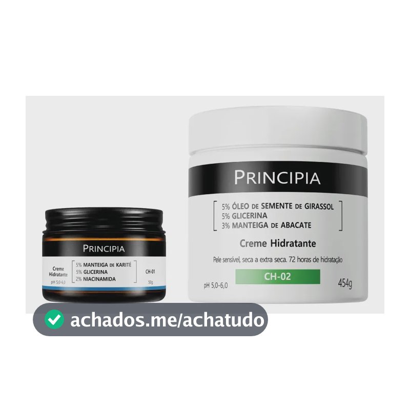 Principia Kit Cremes Hidratantes Rosto E Corpo Ch-01 + Ch-02 Seca Dia/noite