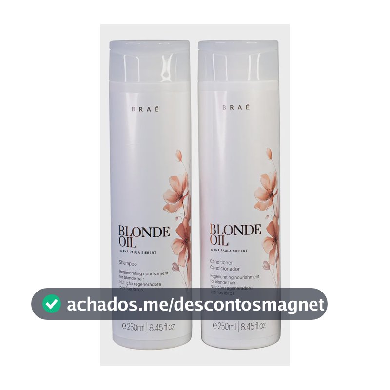 Braé By Ana Paula Siebert Blonde Oil Kit Shampoo e condicionador