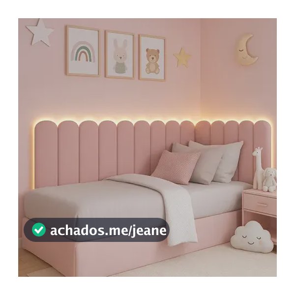 Cabeceira Modular Nuvem 15 Peças P/ Cama Infantil Em L