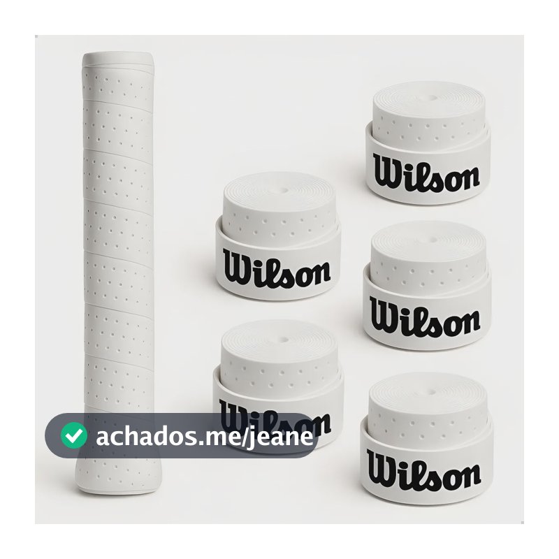 Kit 5 Un Overgrip Raquete Beach Furado Wilson - Env Imediato