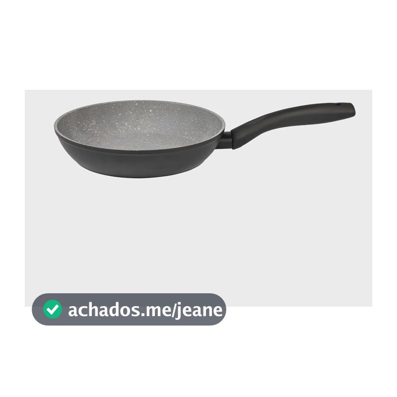 Frigideira Antiaderente Marmore Ceramico Indução 24cm Preto