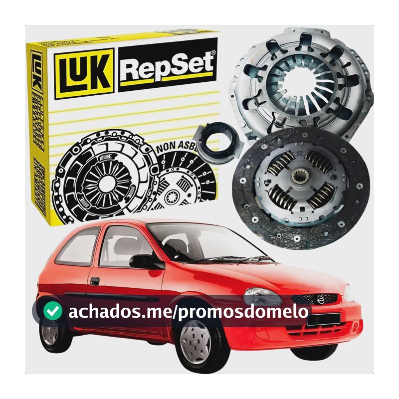 Kit Embreagem Celta Corsa Prisma Ano 2007 A 2012 1.0 1.4 Luk