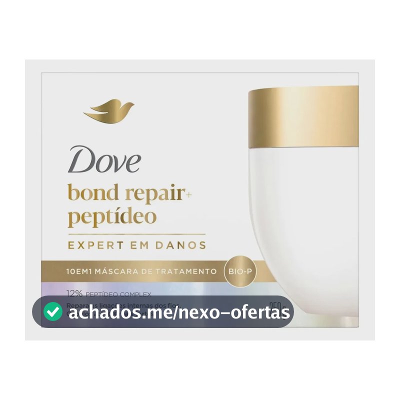 Dove Máscara de Tratamento 10 em 1 Bond Repair + Peptídeo 250g