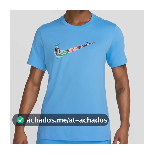 Camiseta Nike Dri-fit Run Division Masculina Azul-claro G
