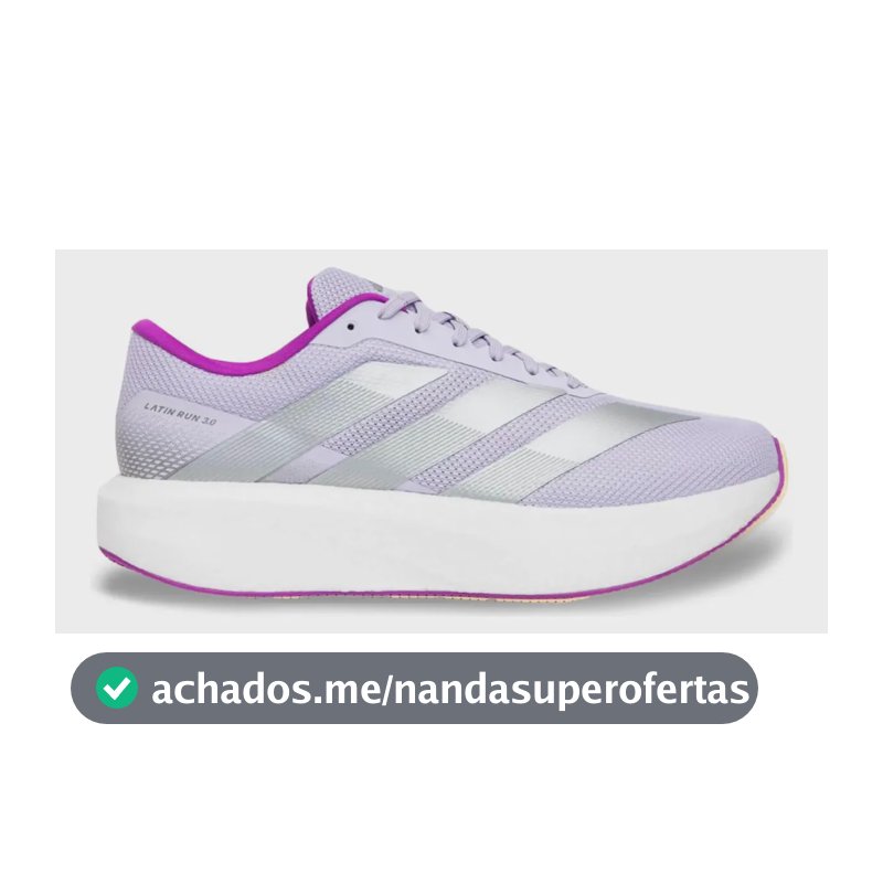 Tênis adidas Latin Run 3.0 Corrida Caminhada Treino Lilás 37 Br