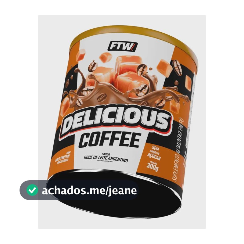 Delicious Coffee Lata Proteína (300g) Ftw Sabor Doce De Leite Argentino