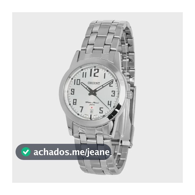 Relógio Orient Masculino Mbss1132a S2sx Analogico Pequeno Prata