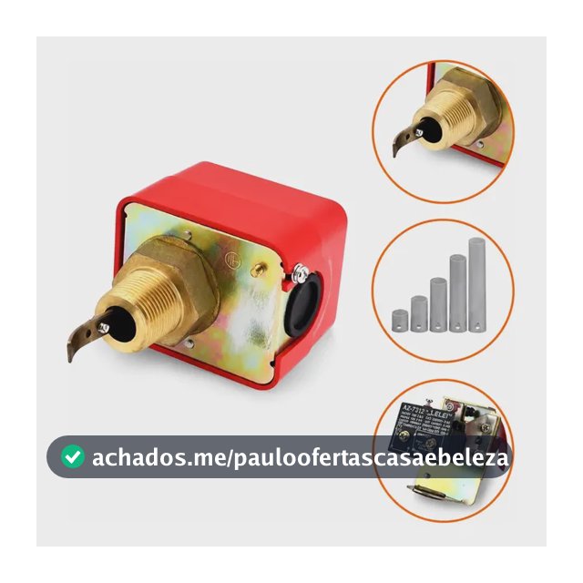 Fluxostato Chave Fluxo Paleta Inox Diametros Rosca Bsp