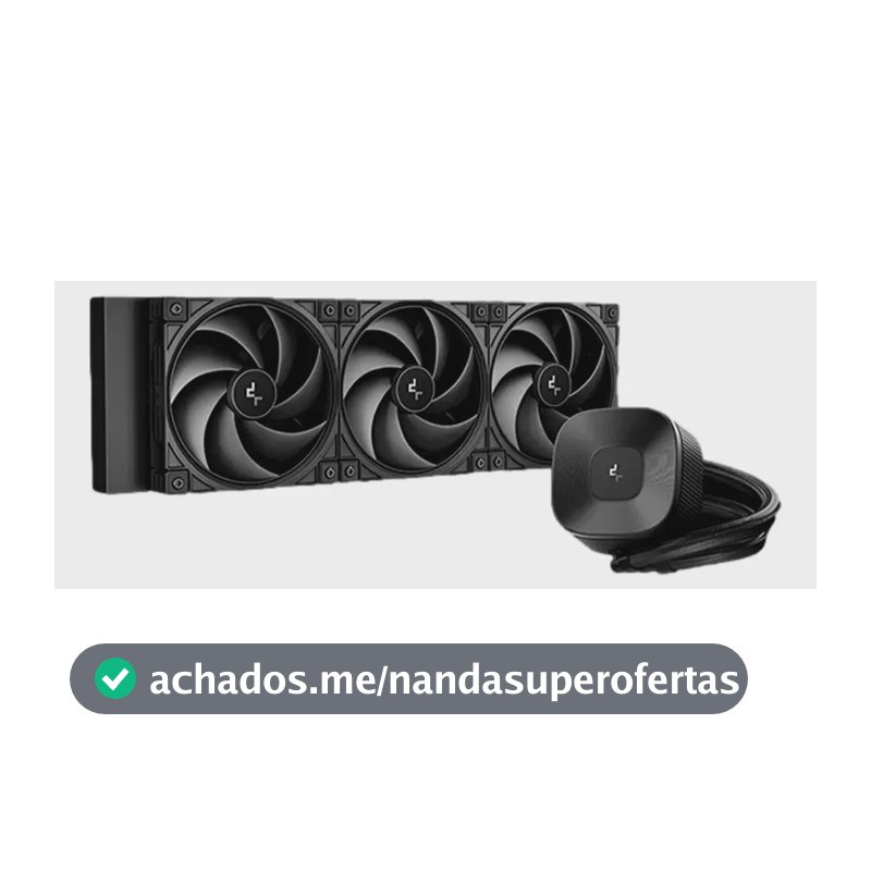Refrigeração preta Deepcool Le360 V2 Zero Black 3400 Rpm