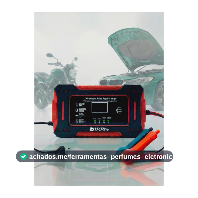 Carregador Inteligente De Bateria Automotiva Several Importados 12v Portátil Rápido Para Carro Moto E Veículos Several